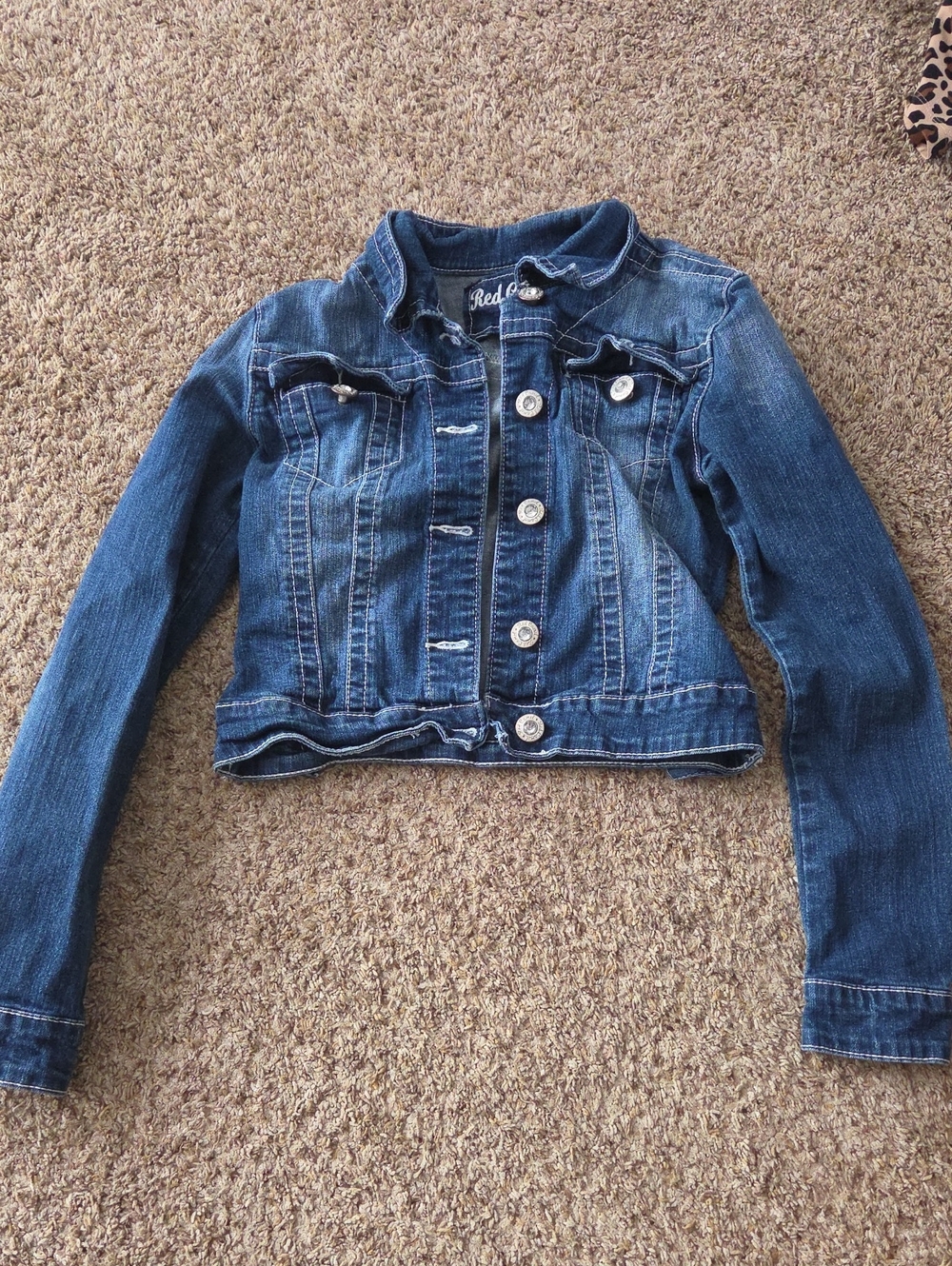 Red Camel Girls Blue Denim Button-Up Jean Jacket